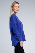 Load image into Gallery viewer, Brushed Melange Drop Shoulder Oversized Sweater
