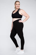 Load image into Gallery viewer, Plus Size V Waist Full Length Leggings

