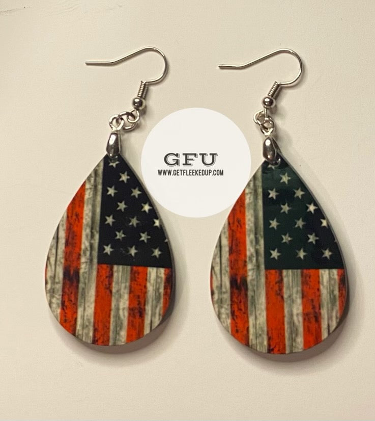 American Flag Earrings🇺🇸