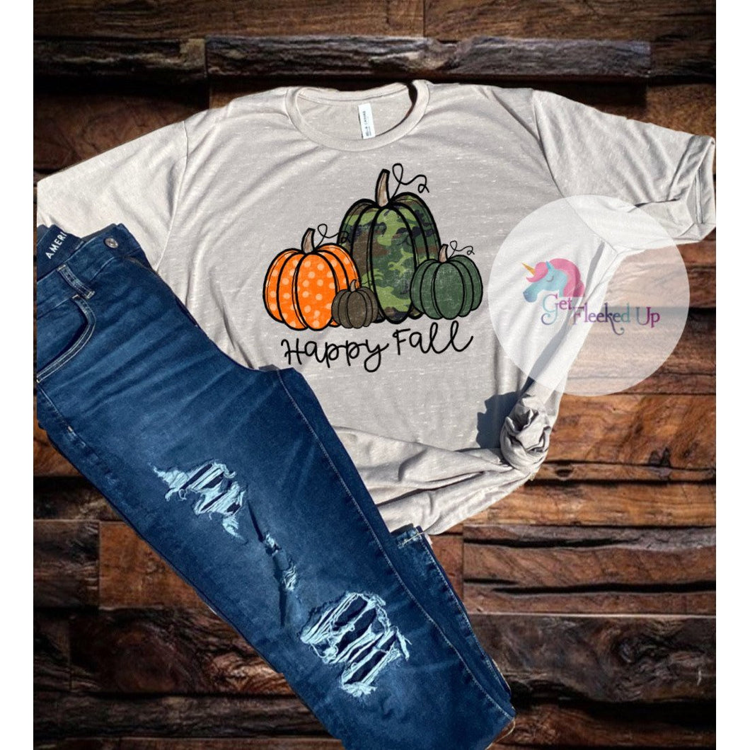 Happy Fall Camo Pumpkins no acid wash - Get Fleeked Up