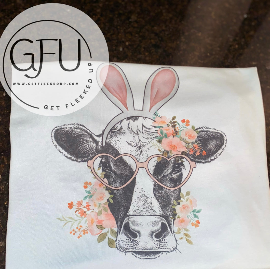 Easter Cow with Glasses