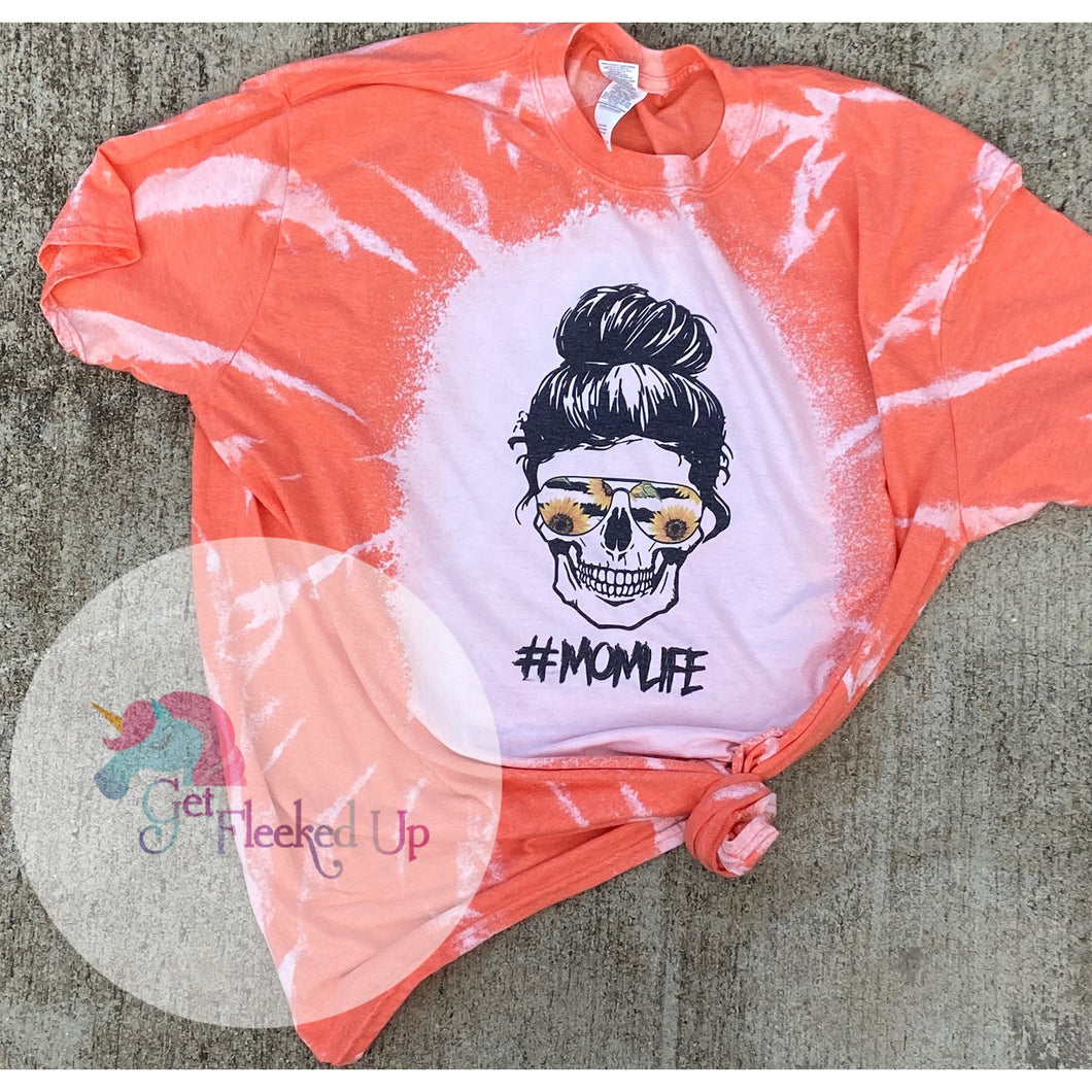 Sunflower Skull Mom Tee - Get Fleeked Up
