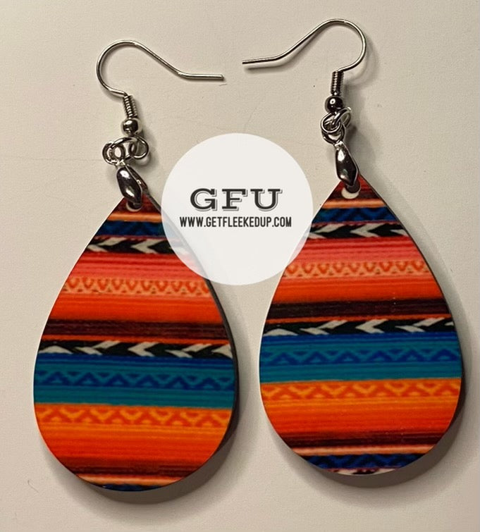 Striped Pattern Earrings