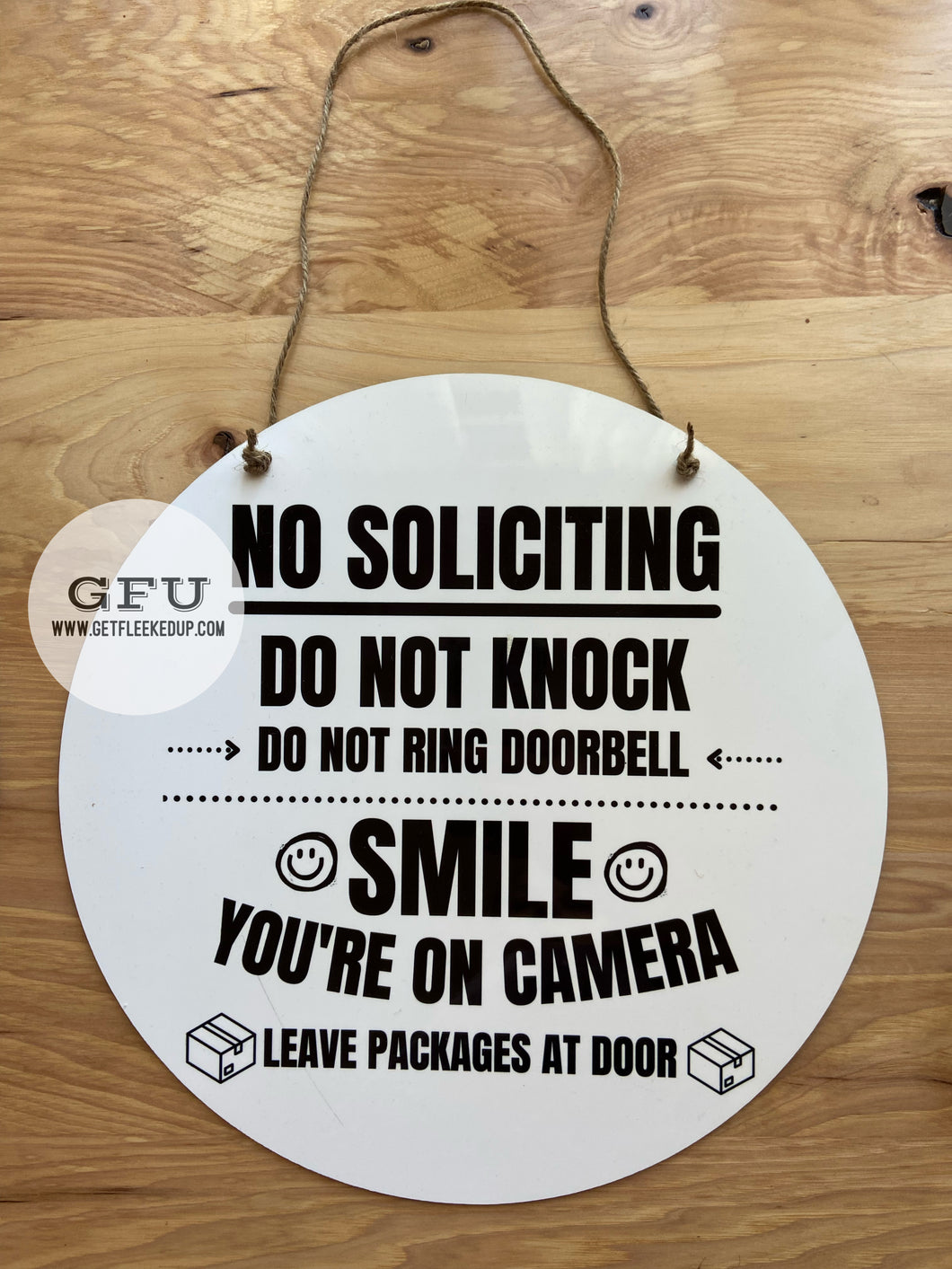 No Soliciting Sign
